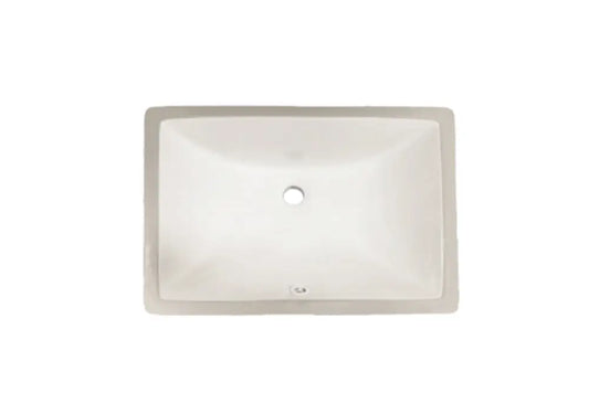 18" x 13" White Porcelain Undermount Vanity Sink
